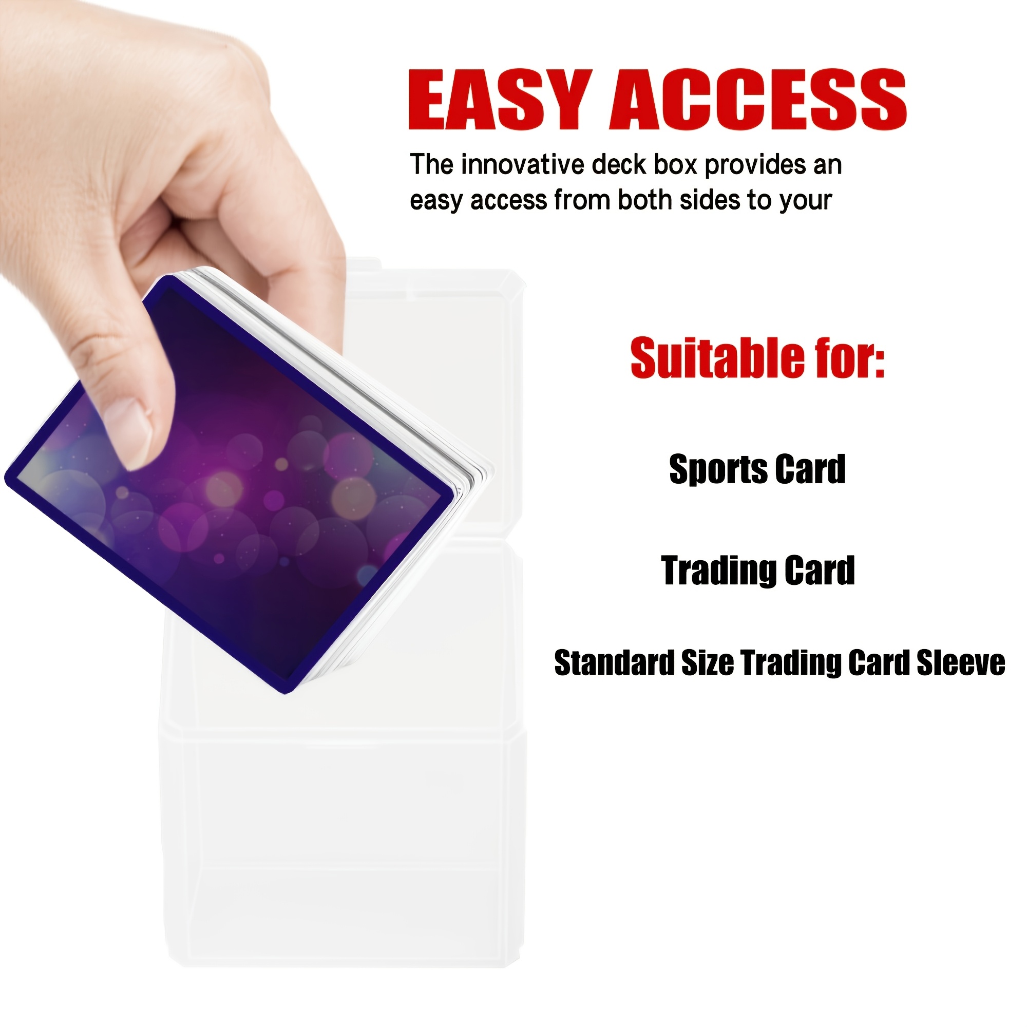 200+Pcs Hard Portable Card Deck Cases Set